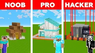 Minecraft NOOB vs PRO vs HACKER : ZOMBIE BASE DEFENSE CHALLENGE in minecraft / Animation