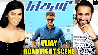 THALAPATHY VIJAY - ROAD FIGHT SCENE | Theri Movie Scene REACTION!!