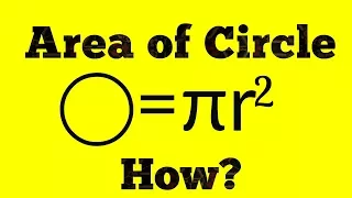 Proof of Area of circle =( Pi R Square)