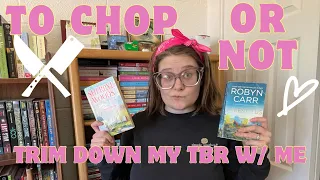 Come help me knock some books off my TBR  { Trimming the TBR Ep. 1 }