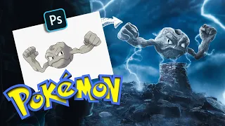 Making POKÉMON Realistic in Photoshop! | GEODUDE | Photo Manipulation