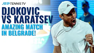 Best Shots & Rallies From AMAZING Novak Djokovic vs Aslan Karatsev Match in Belgrade!