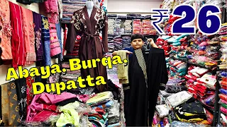 Wholesale Abaya Dupatta Naqab Scarf Hijab Burqa | Hyderabad Madina Market