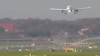 Germanwings A319 landing Hamburg Airport