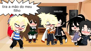 pais de naruto e sasuke reagir a 🍜sasunaru 🍅 Tiktok/ gacha cute