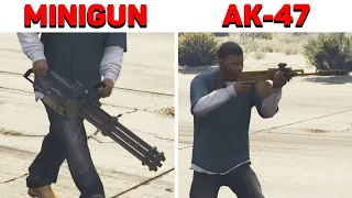 MINUGUN vs AK-47 GTA 5 - WHICH IS BEST?