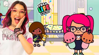 CONHECEMOS os BEBÊS GÊMEOS ABANDONADOS no HOSPITAL (Toca Life World) | Família Luluca