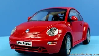 Volkswagen New Beetle Red Die-Cast Model 1:18 Maisto - funkidscollection.com