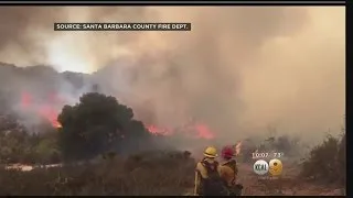 Fast-Moving Fire Threatens Homes, Prompts Evacuations Near Lompoc