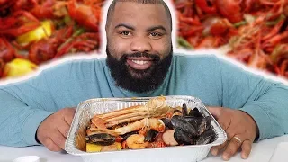 seafood boil| low country boil| eat with me| prgang