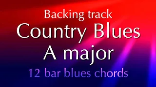 Country Blues, country backing track A major, 188bpm, have fun!