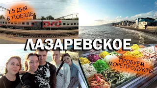 Едем в Лазаревское на поезде / первые дни на море