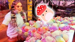 Squishmallow claw machine OVERLOAD!