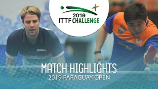 Cazuo Matsumoto vs Nicolas Galvano | 2019 ITTF Paraguay Open Highlights (Group)