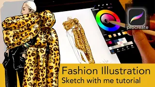 Procreate Fashion Illustration | Step by Step Fashion Sketch and Drawing Tutorial