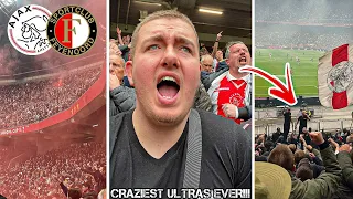 AJAX VS FEYENOORD | 2-3 | ENGLISH FAN EXPERIENCES CRAZIEST ULTRAS AT DE KLASSIEKER!!!