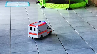 Bruder Rettungswagen Ambulance umgebaut auf RC