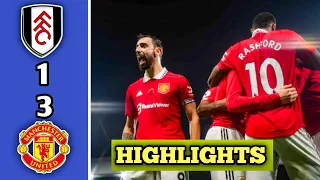 Manchester United 3-1 Fulham all goals & extended HIGHLIGHTS #highlights  #rashford #manunited