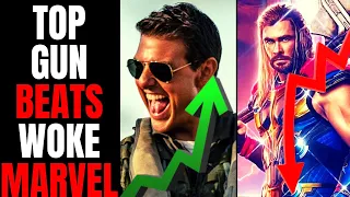 Thor: Love And Thunder LOSES To Top Gun: Maverick At Box Office | PATHETIC For Woke Marvel