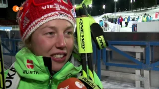 Östersund-2016. Laura Dahlmeier - first in individual race