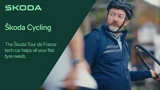 Škoda Cycling | Tour De France, flat tyre rescue