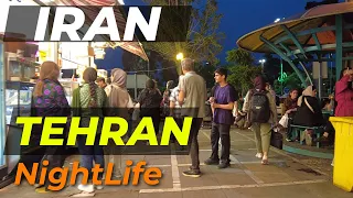 IRAN 2024 - Walking in Tehran - NightLife 🇮🇷 where the important streets meet Walking Tour