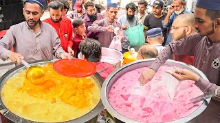 Original Banana Milkshake 🍌 Strawberry Juice Making 🍓 Roadside Crushed Ice Refreshing Street Drink