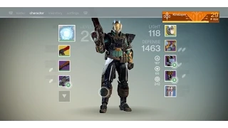 Destiny - Level 29 Titan + 28 Hunter + The Red Death Rifle and Helm of Light - Full Loadout