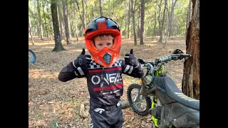 Dirt Bike Dean 6 Trail Riding KTM 65 Learning the Clutch & Shifting Gears