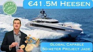 €41.5M Heesen 50m Superyacht Project Jade, Available Q2 2024 - Crypto Bitcoin Purchase Options