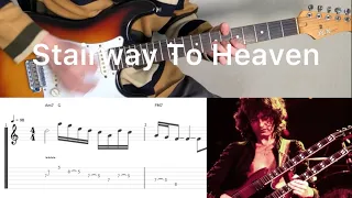 Stairway To Heaven (guitar solo cover with tabs & chords)