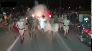 Man tries to put out Olympic flame with fire extinguisher in Brazil