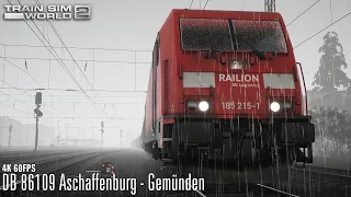 DB 86109 Aschaffenburg - Gemünden - Main Spessart Bahn - BR 185.2 - Train Sim World 2