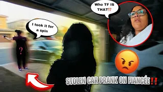 STOLEN CAR PRANK ON FIANCÉE‼️‼️ YALL WON’T BELIEVE WHAT HAPPENED 🤦🏾‍♀️ ****A MUST WATCH****