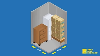 Packing A 1.5m x 1.5m Self Storage Unit - Storage Unit Size Guide