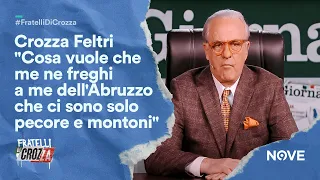 Crozza Feltri "Cosa vuole che me ne freghi a me dell'Abruzzo che ci sono solo pecore e montoni"