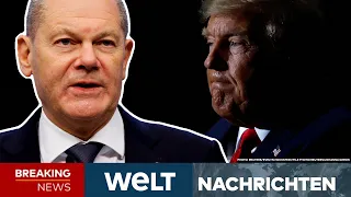 USA: Nach dem NATO-Hammer von Donald Trump! Jetzt reagiert Kanzler Olaf Scholz! | WELT NEWSSTREAM