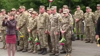 Відкриття меморіалу воїнам АТО у Великій Новосілці. 14.05.2018.
