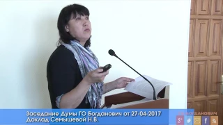 Отчет главврача в рамках заседания Думы ГО Богданович