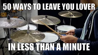 50 Ways to leave your Lover in less than a Minute - Daily Drum Lesson