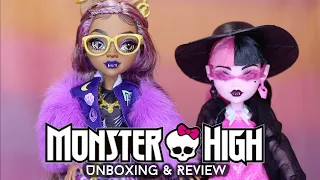 MONSTER HIGH CORE REFRESH DRACULAURA & CLAWDEEN DOLL REVIEW & UNBOXING •JackyOhhh