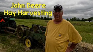 From Field to Barn: John Deere Hay Harvesting!!