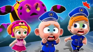 Baby Police vs Big Monster | Big Monster Song | More Nursery Rhymes & Kids Song #LittlePIB