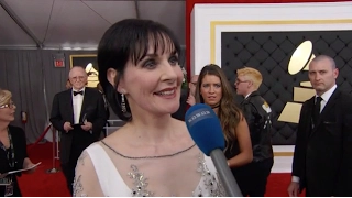 2017 Grammy Red Carpet with Enya interview by Wowow tv