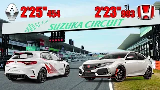 Lap Race #9 | Suzuka | Honda Civic Type R vs Renault Mégane RS Trophy R