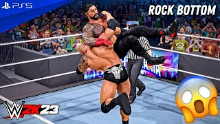 WWE 2K23 - The Rock vs. Roman Reigns - WWE Championship Match at WrestleMania | PS5™ [4K60]