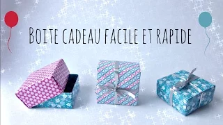 Comment fabriquer une boite cadeau (facile et rapide)?