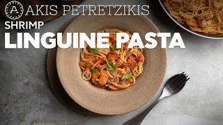 Shrimp Linguine Pasta | Akis Petretzikis