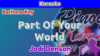 Part Of Your World by Jodi Benson (Karaoke : Baritone Key)