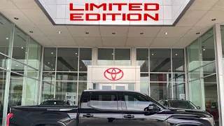 2024 TOYOTA TUNDRA 1794 LIMITED EDITION CREWMAX in Midnight Black walk around inside outside #322